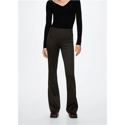 Pantalón flare estampado -  Mujer | MANGO OUTLET Melilla