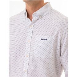 DOT PRINT ROYAL OXFORD LONG SLEEVE SHIRT