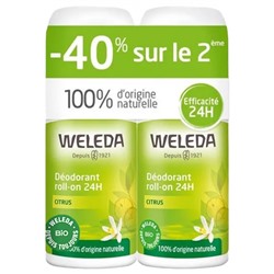 Weleda Citrus Roll-on Deodorant 24H Packung 2 x 50 ml
