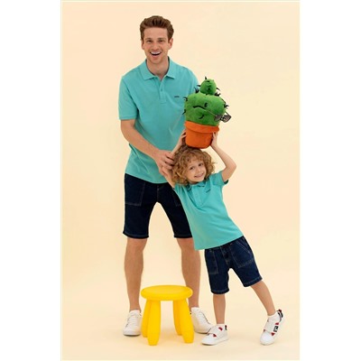Erkek Mint Basic Polo Yaka Tişört