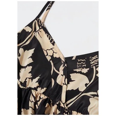 Vestido estampado vuelo