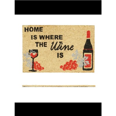 Fußmatte Wine in Natur - (B)60 x (T)40 cm