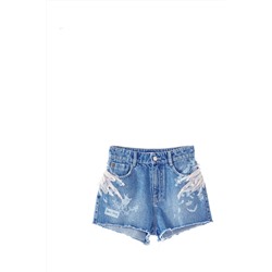 Short vaquero Azul