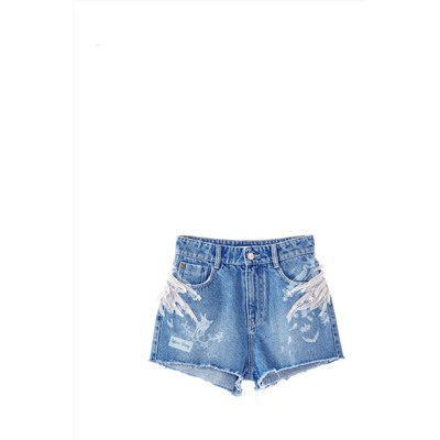 Short vaquero Azul
