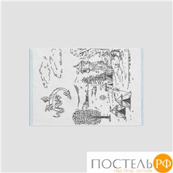 Togas КАССЛЕР бел-сер К-т полотенец 50х75/70х130, 100% хлопок, 550 г/м2