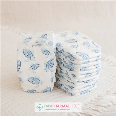 Biolane Couches Naturelles - Taille 2 - 3-6 kg - 28 couches