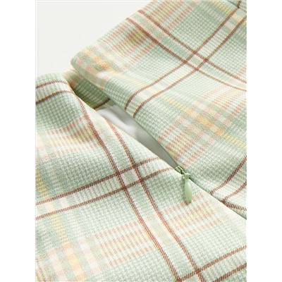 Checked mini skirt