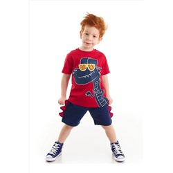 DenokidsCool Dino Erkek Çocuk T-shirt Şort Takım