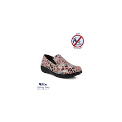 Spring Step Women's Professional Pink Multi Large Skulls Ferrara Shoe