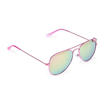 Girls Unicorn Metal Aviator Sunglasses