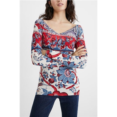 Jersey punto floral