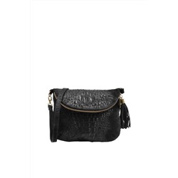 Bandolera de piel Negro - Firenze Artegiani