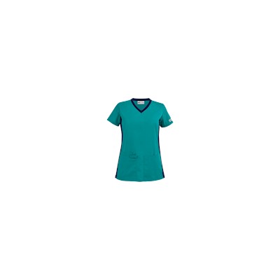 UA Best Buy Scrubs V-Neck Top w/ Knit Side Panels