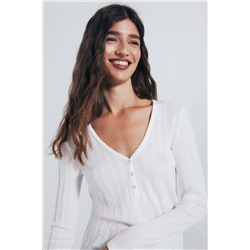 Camiseta panadera punto cortado