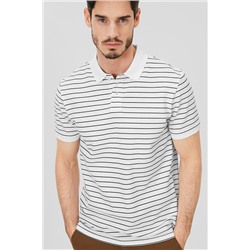 Poloshirt - Bio-Baumwolle - gestreift
