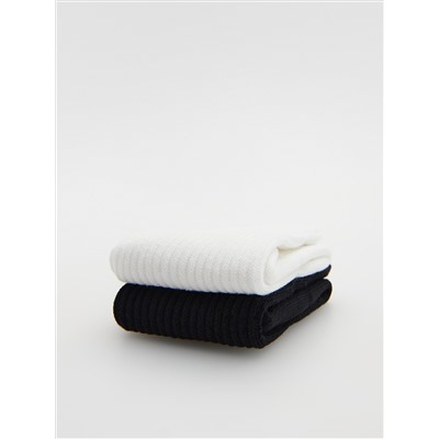 Socken mit hohem Baumwollanteil, 2er-Pack