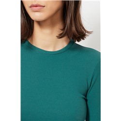 Top crop - Verde esmeralda