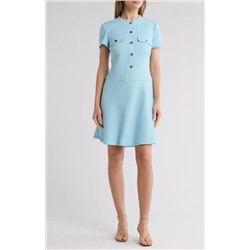 Short Sleeve Hopsack Weave Dress Tommy Hilfiger