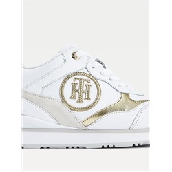TOMMY HILFIGER METALLIC WEDGE SNEAKER