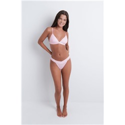 Sujetador triangular microfibra brillo rosa