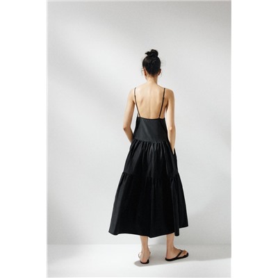 PANELLED MIDI DRESS