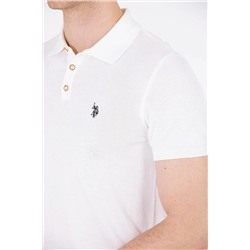 Erkek Ekru Polo Yaka Triko Kazak