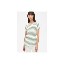 Vintage Wash Stripe Crewneck T-Shirt