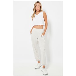 Pantalón cintura alta - Crudo