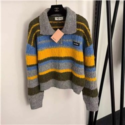 Женский шерстяной свитер в полоску   MI*U MI*U