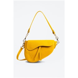 Bandolera de piel Susanna Amarillo