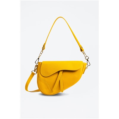 Bandolera de piel Susanna Amarillo