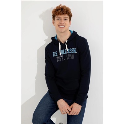 Erkek Lacivert Kapüşonlu Sweatshirt