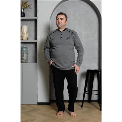 AHENGİM Erkek Pijama Takımı Büyük Beden Omuz Arabiyeli Battal Pamuklu Mevsimlik M70202283 TYCJD2UENN170055832226411