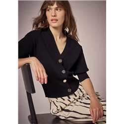 Женский кардиган с красивыми стильными пуговицами   Экспорт