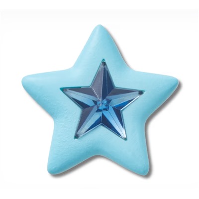 Blue Star With Gem Jibbitz™ Charms