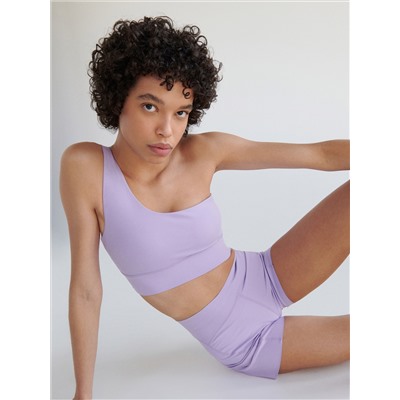 Einarmiges Top mit Blumenmuster