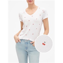 Favorite Print V-Neck T-Shirt
