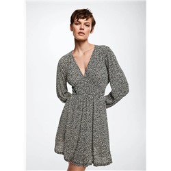 Vestido estampado flores -  Mujer | MANGO OUTLET España