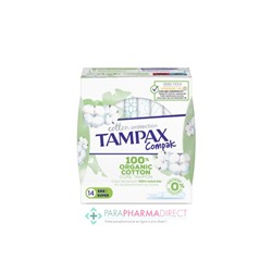 Tampons Tampax Cotton Protection Compak Super x14