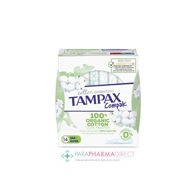 Tampons Tampax Cotton Protection Compak Super x14