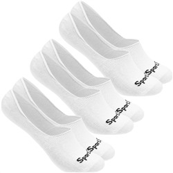 SportSpar.de "Sparlinge" Füßlinge Sneaker Socken 3 Paar weiß