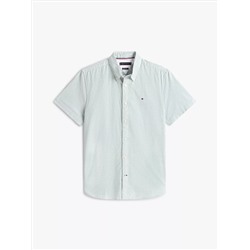 Short-Sleeve Stripe Oxford Shirt