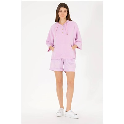 Kadın Manolya Kapüşonlu Sweatshirt