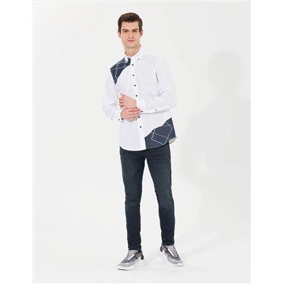 Taş Comfort Fit Uzun Kollu Gömlek