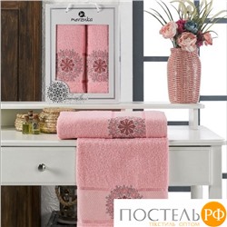 11294 Комп. Пол. MERZUKA махр. в короб. (50x90/1)(70х140/1) 2 шт.INCI розовый