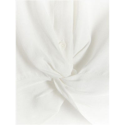 Bluse mit dekorativem Knotendetail