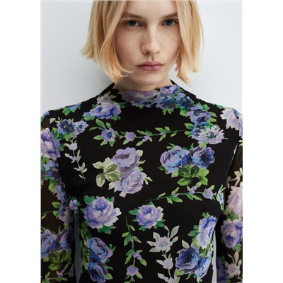 Vestido asimétrico flores