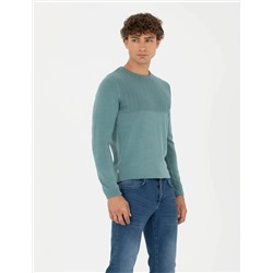Mint Slim Fit Kazak