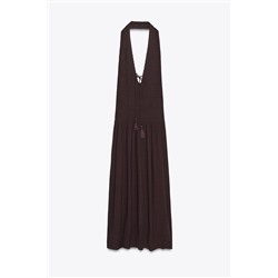 SMOCKED HALTER DRESS