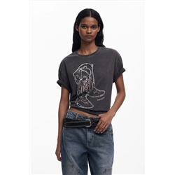 Camiseta botas Cowboy